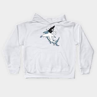 Sharkie shark marker pun Kids Hoodie